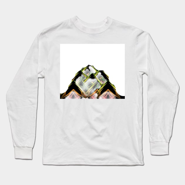 Diamond Mountain white Long Sleeve T-Shirt by daghlashassan